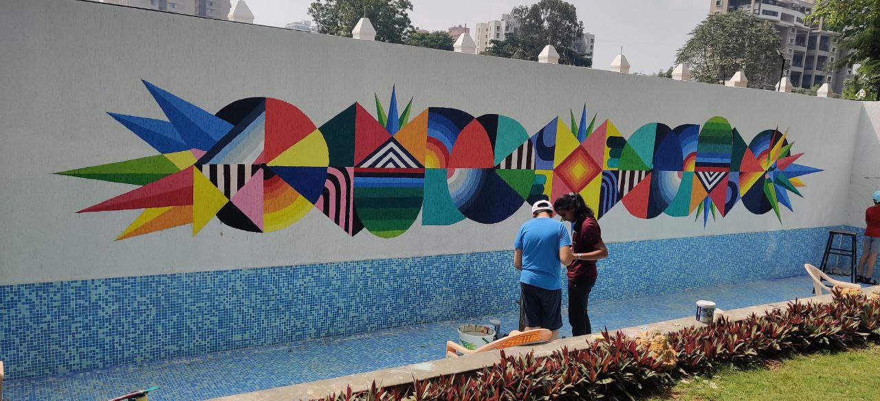 Wall Painting - Blue Nature by Chitra Suyog Art, Pune